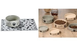 Ritzenhoff & Breker Hunde-Napfset MIKA DOG, 850 ml, grau