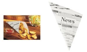 PAPSTAR Spitztüte "Newsprint", 325 x 230 x 230 mm