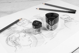 EBERHARD FABER Spitzdose WINNER Mini, transparent/anthrazit
