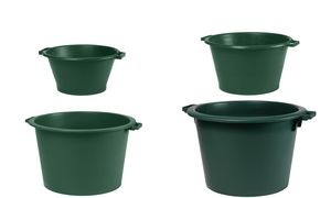 EDA Universalkübel, rund, 75 Liter, Kunststoff, grün