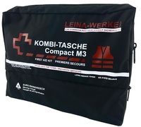 LEINA KFZ-Kombitasche Compact M3, Inhalt DIN 13164, schwarz