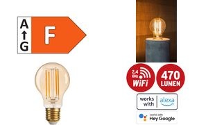 brennenstuhl Connect WiFi LED-Lampe Filament Standard