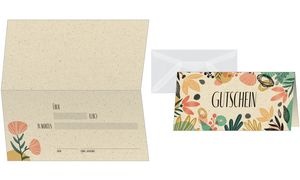 sigel Gutscheinkarte "Colorful plants", 240 g/qm
