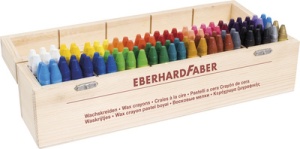 EBERHARD FABER Dreikant-Wachsmalkreide COLORI, 100er Holzbox