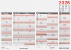 Glocken Tischkalender "Tafelkalender", 2025, DIN A4 quer