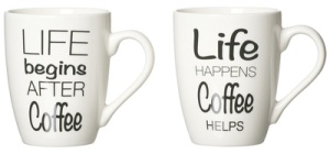 Ritzenhoff & Breker Kaffeebecher LIFE SPRÜCHE, 310 ml