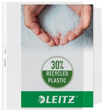LEITZ Prospekthüllen mit Klappe, A4, PP, genarbt, 0,12 mm