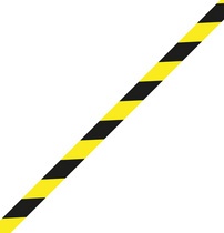 RAADHUIS Bodenmarkierungsband, 50 mm x 33 m, schwarz / gelb