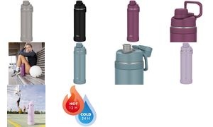 THERMOS Isolier-Trinkflasche Ultralight Max, 1,0 l, grau