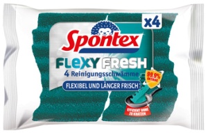 Spontex Reinigungsschwamm Flexy Fresh, 4er Pack