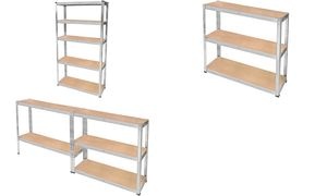 BRÜDER MANNESMANN Schwerlastregal, mit 5 Böden, 2er Pack