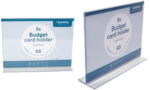 EUROPEL Tischaufsteller Budget, DIN A5 quer, gerade