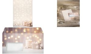 sigel Weihnachts-Motiv-Umschlag "Golden Glow", DIN lang