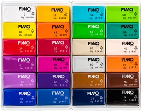 FIMO SOFT Modelliermasse-Set "Basic", 24er Set