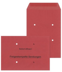 MAILmedia Versandtasche "Freigestempelte Sendungen", B4, rot