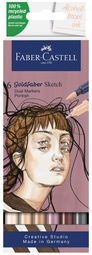 FABER-CASTELL Sketch Marker GOLDFABER, 6er Etui Portrait
