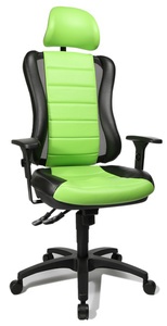 Topstar Bürodrehstuhl "Head Point RS", schwarz / grün