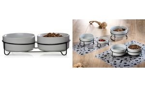 Ritzenhoff & Breker Doppel-Tier-Napfset TARO, 880 ml, grau