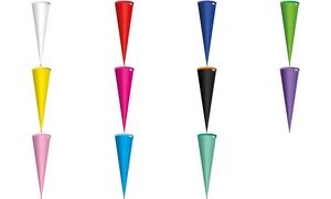 ROTH Schultüten-Rohling ohne Verschluss, rund, 700 mm, weiß