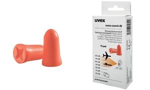 uvex Einweg-Gehörschutzstöpsel com4-fit, orange, Größe S