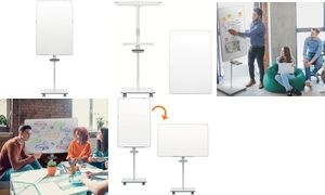 nobo Flipchart Mobil Move & Meet, magnethaftend, weiß