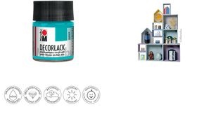 Marabu Acryllack "Decorlack", karminrot, 50 ml, im Glas