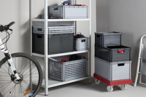 keeeper Transportwagen "rolf", Tragkraft: 300 kg, rot