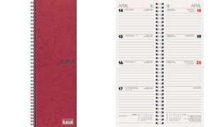 Glocken Tischkalender "Vormerkkalender", 2025, rot