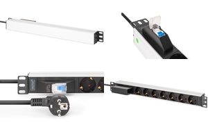 DIGITUS 19" Steckdosenleiste, Aluminiumprofil, 7-fach