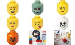 LEGO Aufbewahrungskopf STORAGE HEAD PUMKIN, S, 2 Liter