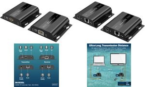 DIGITUS 4K HDMI IP Extender Set, Full HD, 120 / 200 m