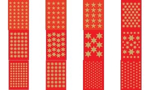 HERMA Weihnachts-Sticker DECOR "Sterne", 33 mm, gold