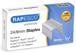 RAPESCO Heftklammern 24/6, verzinkt, 5.000 Stück