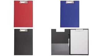 MAUL Klemmbrett-Mappe mit Folienüberzug, DIN A4, schwarz