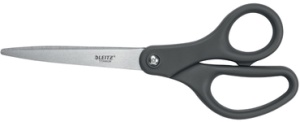 LEITZ Schere Titan, Länge: 205 mm, rund, grau