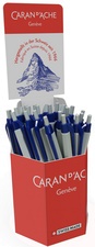 CARAN D'ACHE Druckkugelschreiber Eco, blau, 30er Display