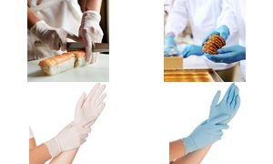 HYGONORM Nitril-Handschuh ALLFOOD SAFE, L, blau, puderfrei