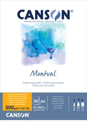 CANSON Aquarellblock "Montval", DIN A3, 100 Blatt