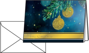 sigel Weihnachtskarte "Golden Glitter", A6, 220 g