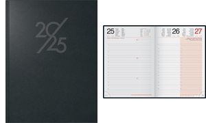 rido idé Buchkalender "Mentor 1", 2025, schwarz
