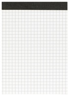 herlitz Notizblock ohne Deckblatt, DIN A6, 50 Blatt, kariert