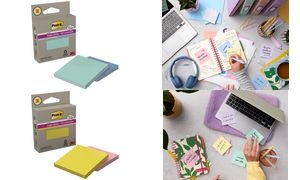 Post-it Haftnotizen super sticky Recycling notes, mint/blau