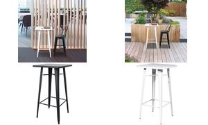 PAPERFLOW Outdoor-Stehtisch URBAN, (B)600 x (T)600 mm
