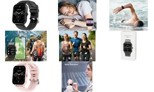 LogiLink Smartwatch "Edge", 1,83" LCD-Touchscreen, pink