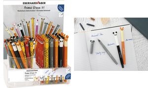 EBERHARD FABER Gelschreiber Animal Erase it!, 72er Display