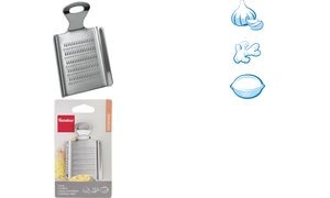 metaltex Ingwer-/Knoblauchreibe, Edelstahl, silber