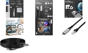 DIGITUS USB 3.2 Ethernet Kabel, USB-C - RJ45 Stecker, 15 m
