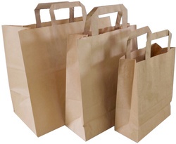 dm-folien Papier-Tragetasche, 220 x 100 x 280 mm, braun