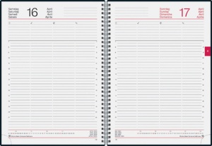 rido idé Buchkalender "Conform Wire-O", 2026, schwarz