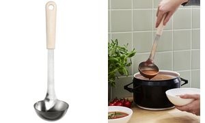 GastroMax Suppenkelle BIO, Länge: 310 mm, Edelstahl/creme